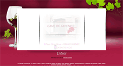Desktop Screenshot of cave-de-fayence.com